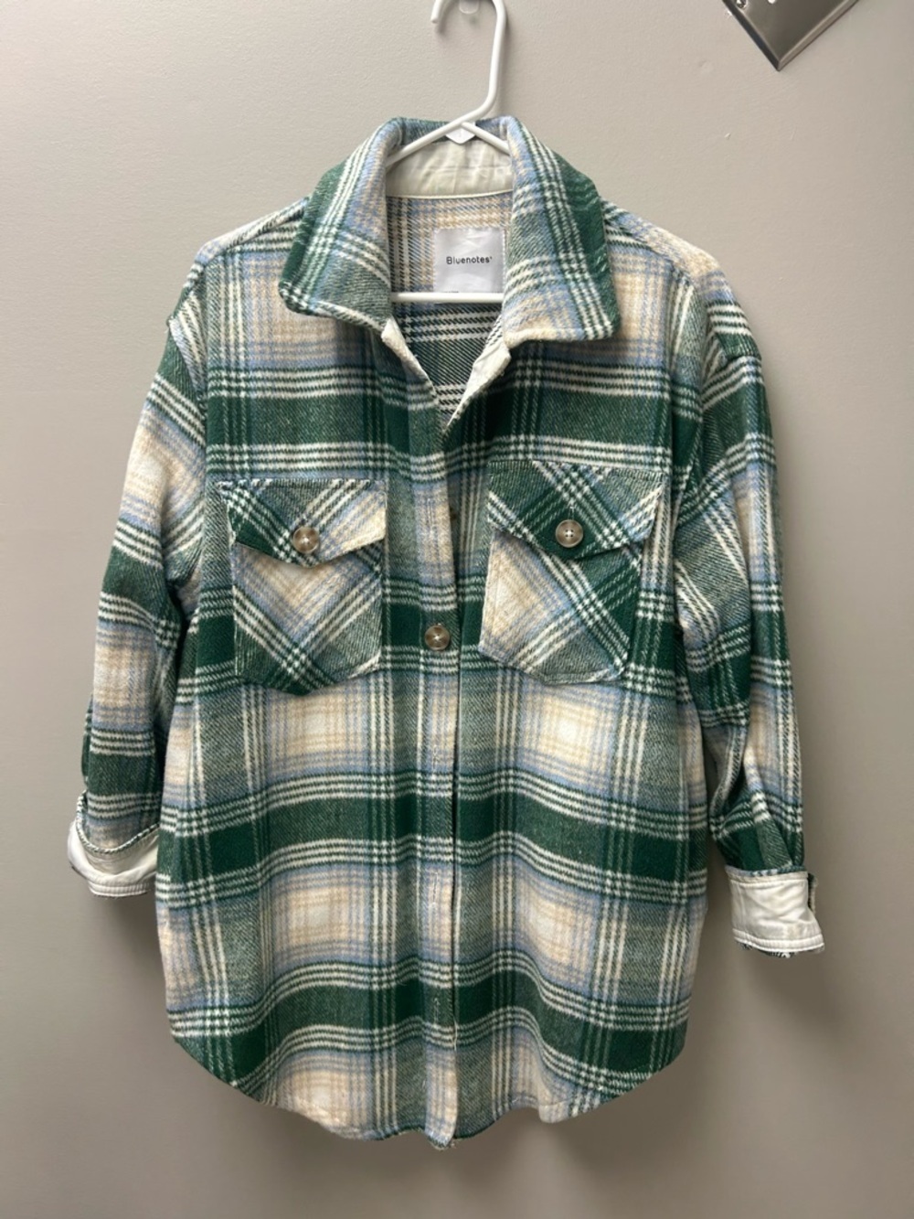 Blue notes Women’s Green Plaid Shacket